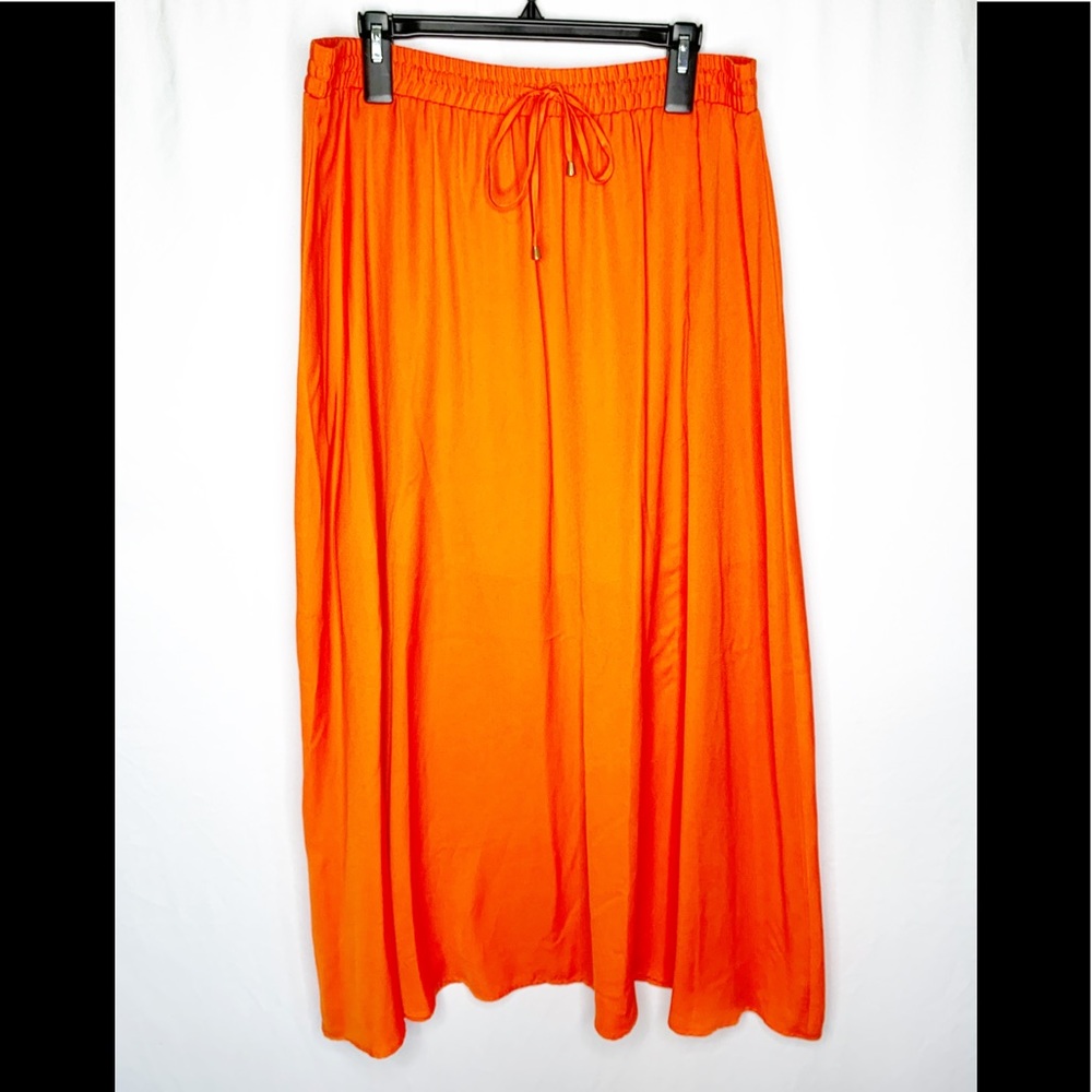 Worthington Orange Maxi Skirt PXL